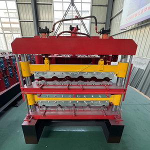 Máquina formadora de rollos de tres capas personalizada PPGI PPGL <span class=keywords><strong>GI</strong></span> GL completamente automática - Product Image 4