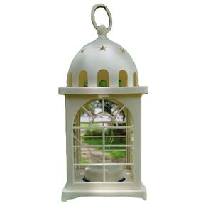 Lanterne <span class=keywords><strong>tempête</strong></span> à bougie <span class=keywords><strong>LED</strong></span> à énergie solaire IP67 treillis creux décoratif de jardin disponible couleur rouge blanc à piles - Product Image 1