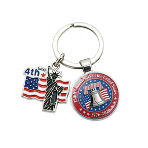 Llavero Patriótico del 4 de Julio de 2026 con Diseño de la Estatua de la Libertad y la Bandera Americana, Ideal como Colgante para Mochila y Recuerdo - Product Image 5