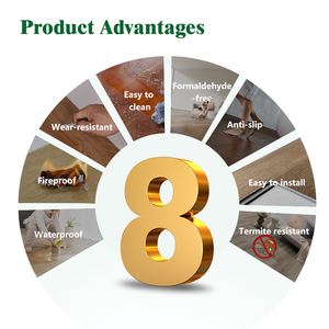 Revêtement de sol SPC commercial léger 4-8 mm antidérapant et imperméable avec design graphique pour usage intérieur dans les bureaux, les magasins de détail et les cafés - Product Image 5