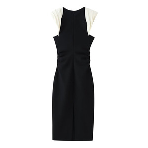ZATRHMBM <span class=keywords><strong>Vestido</strong></span> <span class=keywords><strong>Midi</strong></span> Elegante Retro con Hombros Descubiertos y Cuello en V para Mujer, Nueva Moda Verano 2026 - Product Image 2
