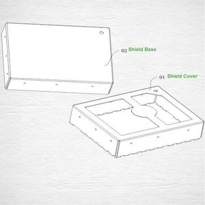 फैक्टरी मुहर धातु pcb rf ढाल फ्रेम कवर बाड़े कस्टम शीट धातु निर्माण उत्पाद - Product Image 6
