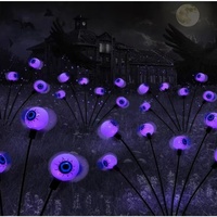Lampes solaires LED d'Halloween pour l'extérieur, yeux de fantôme, étanches IP65, pour cour, jardin, pelouse