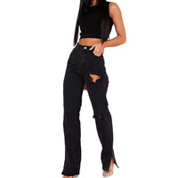 Jeans skinny vieillis vêtements de rue femmes personnalisées