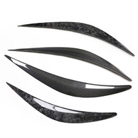 Couverture de phare à sourcils en Fiber de carbone, paire de phares frontale, garniture de bande à sourcils, adapté à INF Q50 Q50L