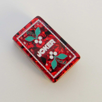 Tuiles de Mahjong 'Merry Merry Holiday' en Acrylique Gravé, 160 Tuiles Personnalisées de Luxe, Ensemble de Voyage, Tuiles de Mahjong Américaines, Vente en Gros en Stock