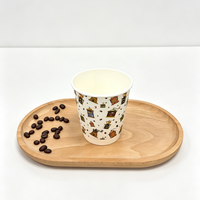 Gobelets en papier jetables écologiques à double paroi, imperméables, de qualité alimentaire, biodégradables et compostables, avec technologie de mousse APP