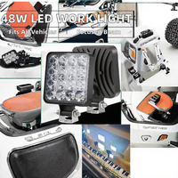 Nouvelle barre lumineuse de travail LED XTX 48W 4 pouces 12V-24V à faisceau spot, phare de remplacement tout-terrain pour Wrangler, Cherokee, tracteur, bateau, remorque