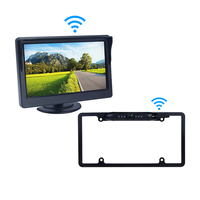 5 pouces Moniteur Système de Stationnement 2.4G sans fil caméra de recul caméra de recul sans fil pour voiture