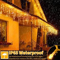 220V 3M/4M/5M Décor LED Rideau Glaçon De Noël Fée Guirlande Lumineuse plug in Vacances Fête De Mariage En Plein Air Guirlande