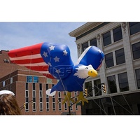 Vol air animal de bande dessinée ballons d'hélium gonflable char allégorique aigle modèle