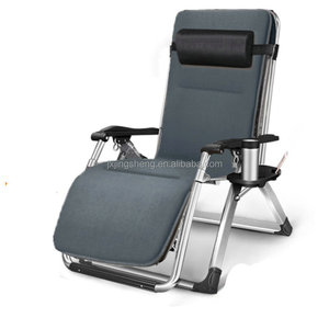Chaise lune pliable inclinable avec structure en <span class=keywords><strong>bois</strong></span> et tissu Oxford, portable, pour la plage, la piscine, le patio, le salon, le parc - Product Image 2