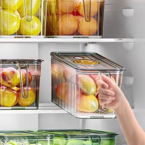 Conteneurs de stockage alimentaire en plastique hermétiques pour la conservation des aliments frais, bacs de congélation, boîtes, organisateurs de réfrigérateur, cartons pour la cuisine - Product Image 2