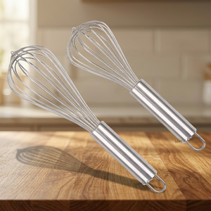 Fouet en acier inoxydable durable Mayur Exports, design classique, sans danger pour les aliments, léger, outil écologique pour la pâtisserie et la cuisine - Product Image 4