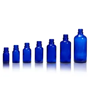 Advantrio Embalagem frasco conta-gotas de vidro azul 50ml