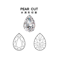 Rubis Sang de Pigeon 8*6 en forme de poire, pierres précieuses de laboratoire en vrac, stock en gros pour la fabrication de bijoux, haute qualité, directement de l'usine, certifiées AGL