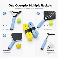Overgrip de Fábrica para Raquetas de Bádminton, Pickleball, Tenis Playa y Pádel, Transpirable, de PU Suave, Antideslizante y Perforado