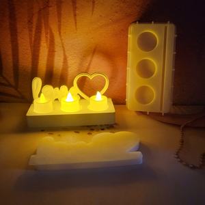 Moldes de fundición de resina hechos a mano para adornos decorativos DIY estilo Ins molde de decoración de amor de silicona X0494 - Product Image 3