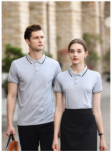 Venta al por mayor de Polos de <span class=keywords><strong>manga</strong></span> corta Ropa DE TRABAJO Camisetas personalizadas <span class=keywords><strong>para</strong></span> <span class=keywords><strong>hombres</strong></span> y mujeres Publicidad Camisa cultural Imprimir logo Bordado - Product Image 5