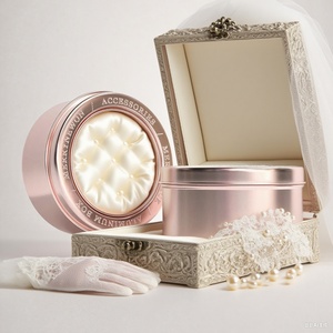 High- End Aluminum Round Tin Jar Aluminum Jewelry <b>Box</b> Metal Custom Tin <b>Container</b> for Bracelet Necklace - Product Image 3