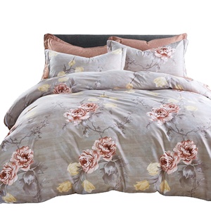 KOSMOS Nhà Máy Bán Buôn Hàng Trăm Loại Thiết Kế In Ấn Sợi Nhỏ Sanding Vải Duvet Cover Bed Sheet 4 Cái Bộ Đồ Giường - Product Image 2