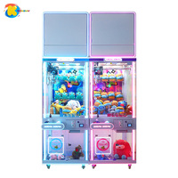 Machine à griffes commerciale grand format avec LED, personnalisable, système sonore d'arcade, pour un joueur, accepteur de pièces/billets