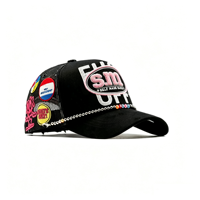 Gorras de Béisbol G5 Originales al por Mayor de Fábrica, Gorras Dandi con Visera Curva, 5 Paneles, Forro de Satén, Gorras Bordadas