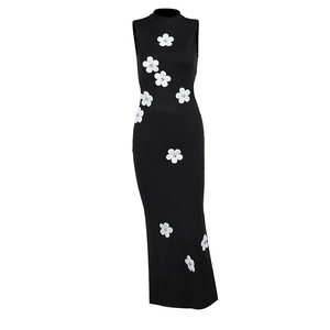 Vestidos Largos Casuales de Verano T4296, Nuevo Diseño, Desmontable, Floral, Ajustado, Sin Mangas, para Mujer, Tendencias - Product Image 5