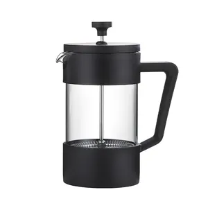 OEM ODM Customized Color Heat Resistant High Borosilicate Glass French Press Coffee Maker