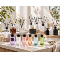 Bouteille vide de diffuseur à roseaux de luxe, flacon de diffuseur à roseaux 100ml 50ml 200ml, bouteille vide de luxe