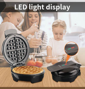 <span class=keywords><strong>Gaufrier</strong></span> électrique SK519 110v 220v, plaque chauffante ronde électrique pour la cuisson individuelle de gâteaux à la maison pour enfants - Product Image 6