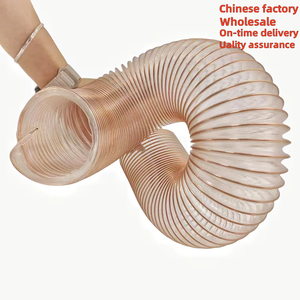 Colector de polvo de <span class=keywords><strong>manguera</strong></span> de alambre de acero PU transparente con flexibilidad de alta presión y larga vida útil duradera - Product Image 3