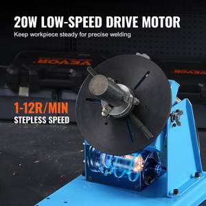 Posicionador de Soldadura Vevor de 10 kg, Plataforma Giratoria de 8.1 Pulgadas, 1-12 RPM, con Mandril de 3 Mordazas para Fabricación de Metales - Product Image 5