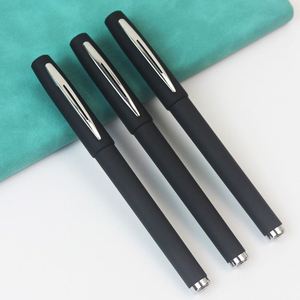 Plastic Black <b>Pens</b> With Matt Frosted Finish Wholesale Custom Logo Colored Advertising Promotional Gift Gel Ink <b>Pen</b> - Product Image 2