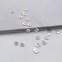 Nouveaux connecteurs de lettres rondes en alphabet initial en argent sterling 925 pour la création de bijoux permanents