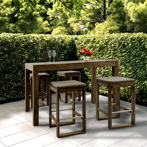 Moderno Juego de Barra de Madera Stanford Multiusos para Bares en Casa, Restaurantes y Distribución de Muebles Comerciales - Product Image 1