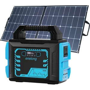 BPI-generador de energía Solar para exteriores, Banco de energía de 300w con Led, portátil, compatible con carga Solar