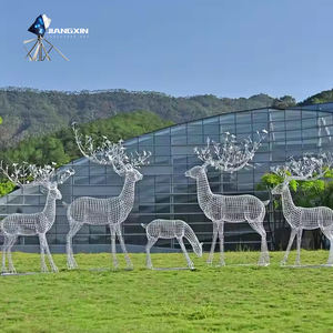 منحوتات غزال بإطار سلكي مخصصة حديثة-ديكور رائع لأوروبا وأمريكا والشرق الأوسط - Product Image 5