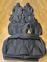 Housses de siège de voiture en cuir imperméables pour Tesla Model X pour la plupart des accessoires intérieurs automobiles