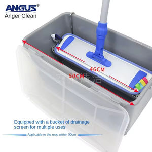 Secchio Professionale in Plastica Rettangolare per Pulizia Finestre con Manico Ergonomico e Panno in Microfibra - Product Image 5