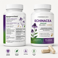 Capsules d'extrait d'échinacée de haute qualité OEM/ODM avec vitamine C et curcuma pour un soutien antioxydant et un renforcement du système immunitaire