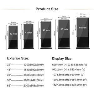Hình ảnh tươi sáng 55-inch Android 13/<span class=keywords><strong>15</strong></span> màn hình cảm ứng tầng thường vụ bảng gắn <span class=keywords><strong>LCD</strong></span> kiosk media <span class=keywords><strong>player</strong></span> được xây dựng trong loa quảng cáo - Product Image 5