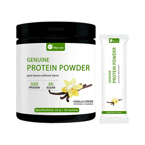 Proteína en Polvo con Sabor a Crema de Vainilla, Rica y Suave, Sin Sabores ni Edulcorantes Artificiales, a Base de Suero o Vegetal, Certificada por GMP, Suministro a Granel OEM - Product Image 1