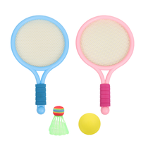 Ensemble de raquettes de badminton pour enfants chauds Jouet de sport primaire à double raquette doux et léger pour les enfants de 3 à 12 ans avec poignée en PU