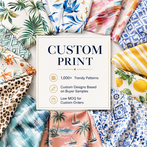 Tessuto in Rayon di Alta Qualità con Stampa Floreale Digitale 3D, Morbido, Elastico e Traspirante, <span class=keywords><strong>Viscosa</strong></span> 30S 40S per <span class=keywords><strong>Camicette</strong></span> e Top da Donna, OEM - Product Image 3