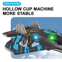 Avion de chasse RC professionnel 2,4 GHz à 6 canaux avec figures de vol à 360 degrés en mousse EPP, télécommandé, pour débutants