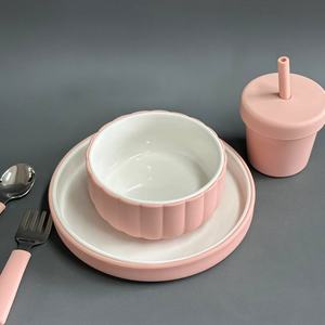 Vaisselle à manger en céramique ronde réutilisable micro-ondes plaque de couverture en <span class=keywords><strong>silicone</strong></span> pour adultes et enfants - Product Image 2