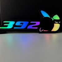 Enseigne néon LED personnalisée pour l'Amérique du Nord, motif chat anime, RGB multicolore, décoration murale
