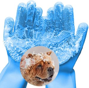 Gants de nettoyage pour animaux de compagnie, gant de bain pour chien et chat, éponge <span class=keywords><strong>magique</strong></span> de lavage, gant d'<span class=keywords><strong>épilation</strong></span> en silicone - Product Image 5