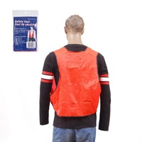 Vente en gros de gilet de sécurité en PVC orange de style simple pour adultes gilet de chasse de taille XL gilet de sécurité industriel en plastique